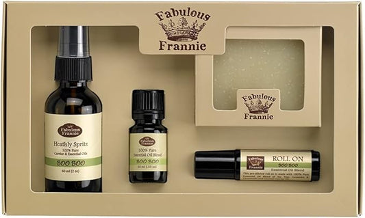Boo Boo Wellness Kit - All Natural Ingredients and 100% Pure Essential Oils -Boo Boo Blend Contains Tea Tree, Lavender and Chamomile Essential Oils.