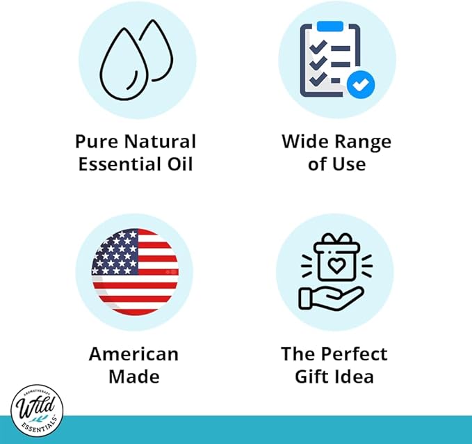 Wild Essentials Rose Gold Tree of Life Essential Oil Car Vent Diffuser Kit – 316L Stainless Steel Locket, Rubber-Coated 4-Way Clip, 8 Color Pads (22mm), 25mm – Includes Alert & Inner Calm (2 x 10ml)