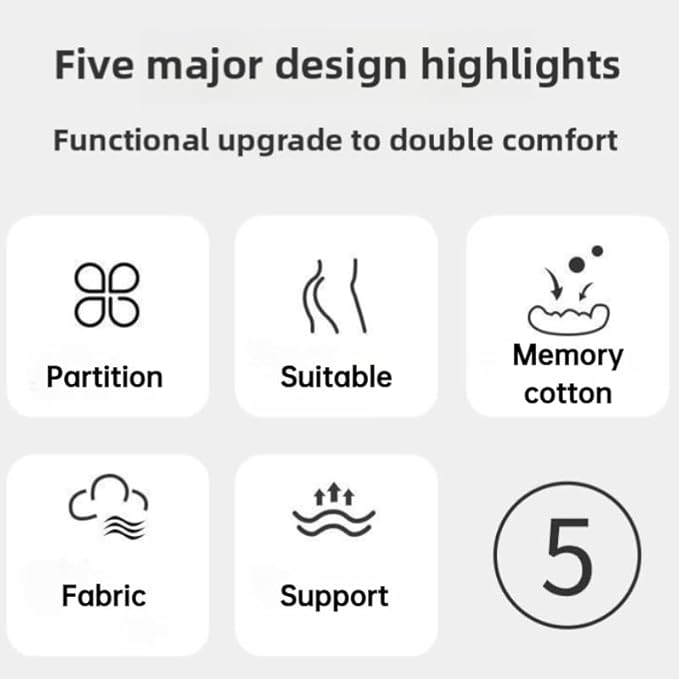 Butt Cushion for Couples Pregnant Women Enhanced Supporting Model Furniture Pillow Support Pillowcase Suitable for Home Use, Ideal for Sitting and Lying, Pillow Modern and Simple Style (Blue)