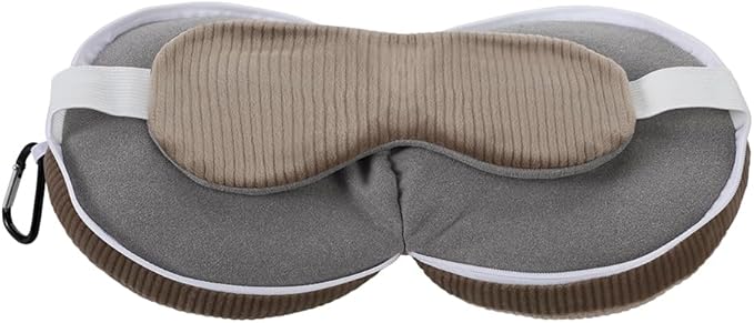 2 in 1 Travel Pillow with Eye Mask Cotton Sleeping Neck Pillow for Airplane Portable Plane Travel Accessories