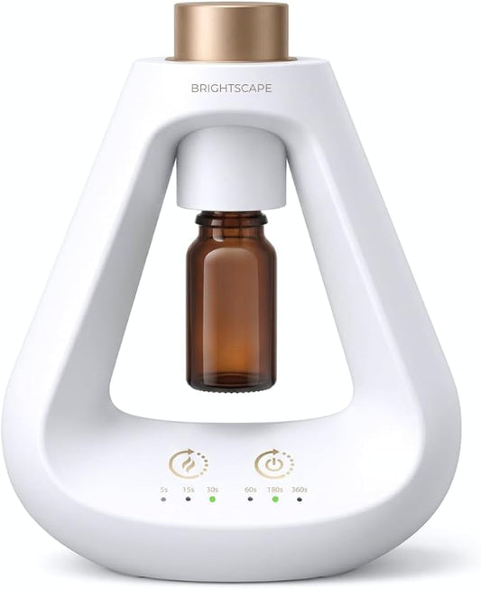 Apex Waterless Diffuser — Cold Air Nebulizing Aromatherapy Diffuser for Home & Office | No Water, No Heat, No Residue | 9 Precision Scent Settings | Pristine White