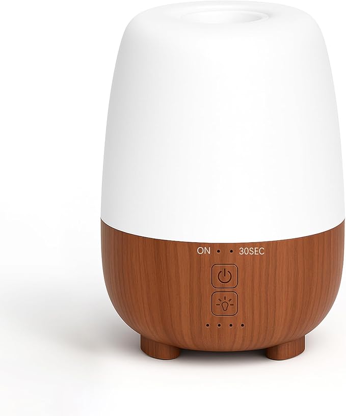 SPLITSKY Rechargeable Battery Essential Oil Diffuser 150ML, Portable Cordless Aromatherapy Diffuser, 7-Color LED Light, 7 Hours Run Time, Quiet Design, Safe Auto Shut-Off, for Office, Home, Outdoor