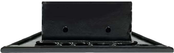 BUILDMART - 8x4 Modern AC Vent Cover - Decorative Black Aluminum Air Vent - Standard Linear Slot Diffuser - Heating and Cooling Register Grille for Ceiling, Walls & Floors - Texas Buildmart