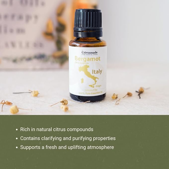 Bergamot Essential Oil - Direct from Citrusmade in Sicily- Pure Essential Oil for Diffusers and Aromatherapy | 100% Pure Therapeutic Grade (2Lbs)