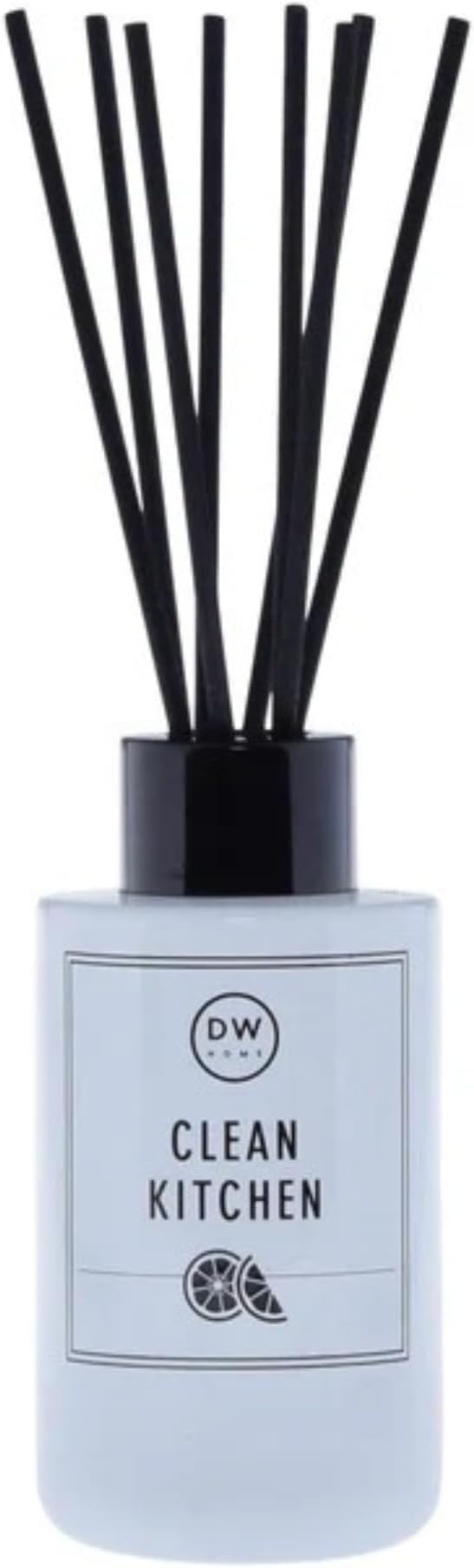 DW Home Reed Diffuser Set Clean Kitchen Scent for Bathroom Accessories Shelf Decor & Air Fresheners, 3.3 oz Essential Oils, House Bedroom Office Decor & Gift