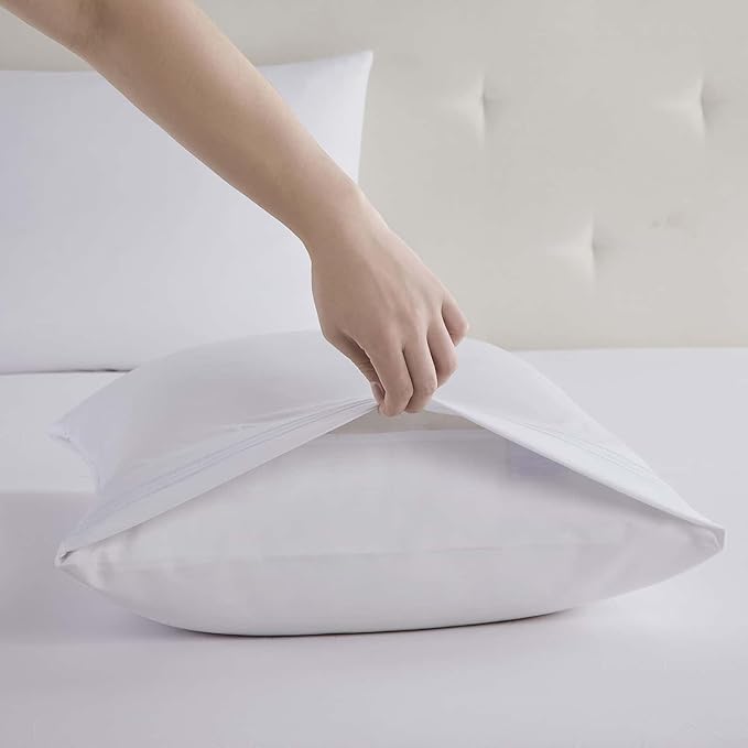 Clara Clark Cal King Sheets, 6 Piece Set - Hotel Luxury Sheets for Cal King Size Bed, Super Soft Bedding Set, Cal King Size, White