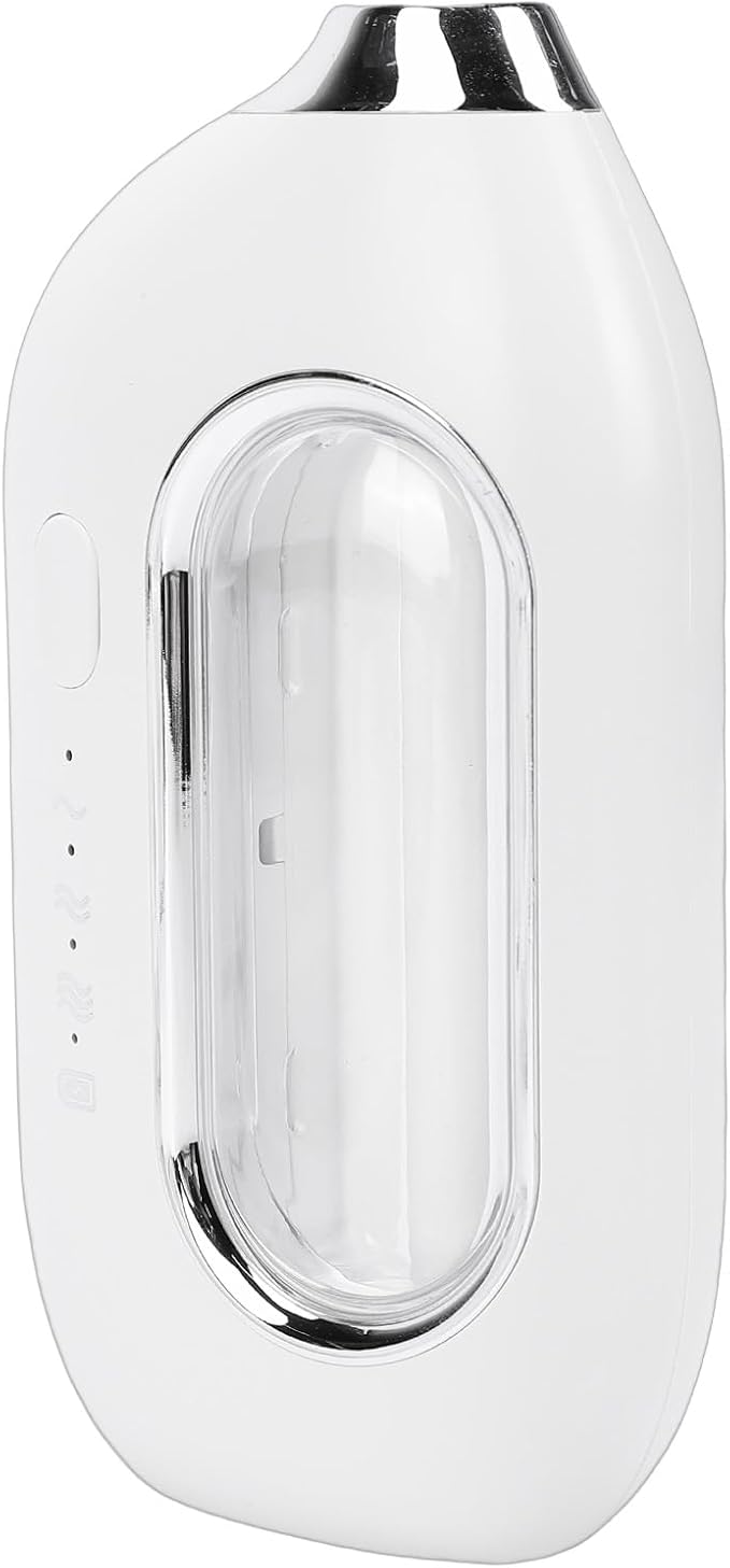 ZJchao Wall Mounted Essential Oil Diffuser 3 Spray Settings Quiet Ultrasonic Aromatherapy Diffuser for Home Office Bedroom Bathroom ABS Material 500mAh Battery (White)