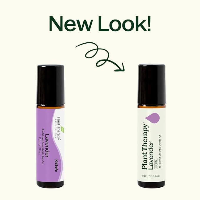 Plant Therapy Lavender Essential Oil 100% Pure, Pre-Diluted Roll-On, Natural Aromatherapy, Therapeutic Grade 10 mL (1/3 oz)