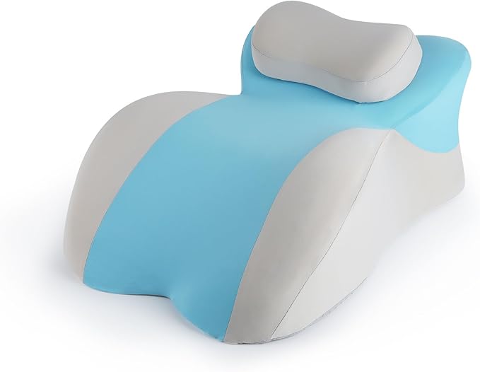 Reading Prone, Memory Foam Ergonomic Wedge Pillow for Bed Sitting Up Prone Pillow Face Down Sleep,Resting, Relaxing Back Pain Relief, with Removable Cover