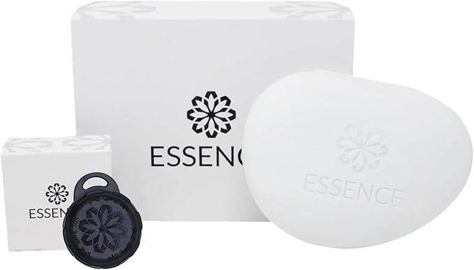 Essence Pearl Travel Case | No Essential Oil | Aromatherapy Nasal Diffuser & Essential Oil Carrying Case | Custom Scent Experience | Travel-Friendly Kit | Black Pod
