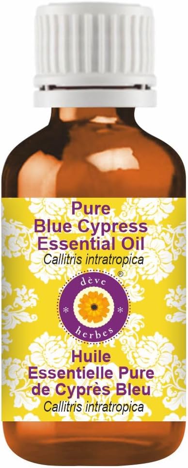 dève herbes Pure Blue Cypress Essential Oil (Callitris intratropica) Natural Therapeutic Grade Steam Distilled 10ml (0.33 oz)