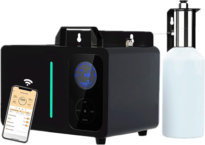 Oil Diffuser HVAC - Wifi App Scent Diffuser Machine Covering 25,000 Sq.Ft for Home, Scent Cold-Air Waterless Oil Diffusers, Air Fresheners for Home Long Lasting for large Room- USA Ship