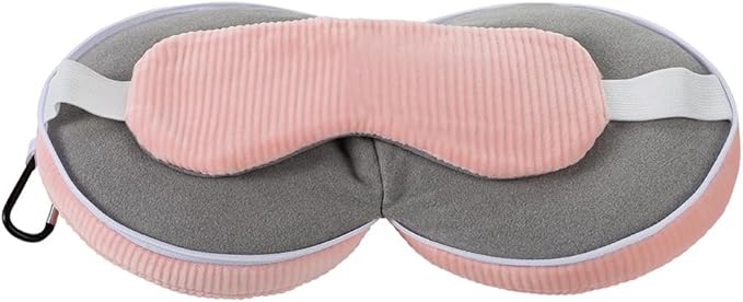 PENINSULA LOVE 2 in 1 Travel Pillow with Eye Mask Cotton Sleeping Neck Pillow for Airplane Portable Plane Travel Accessories