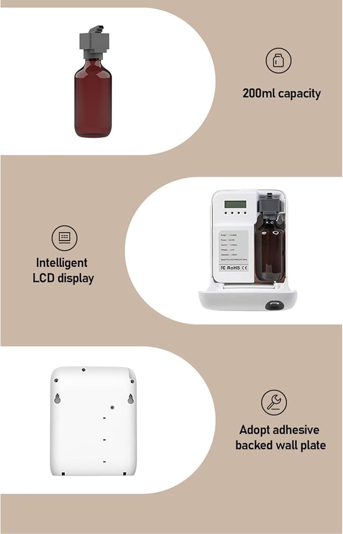 Smart Aromatherapy Diffuser, 200ml Ultrasonic Essential Oil Diffuser with Mobile APP Control and Timing Function, Relaxing Fragrance Machine for Home Office Living Room Bathroom