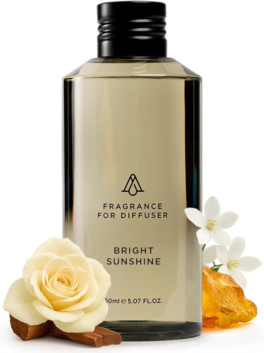 AromaPlan Hotel Scents Bright Sunshine 5 Fl Oz (148ml), Home Luxury Aroma & Hotel Fragrance Diffuser Oil- Hotel Diffuser Oil for Aromatherapy- USA Made, Bigger Bottle, Bolder Aroma & Longer Lasting