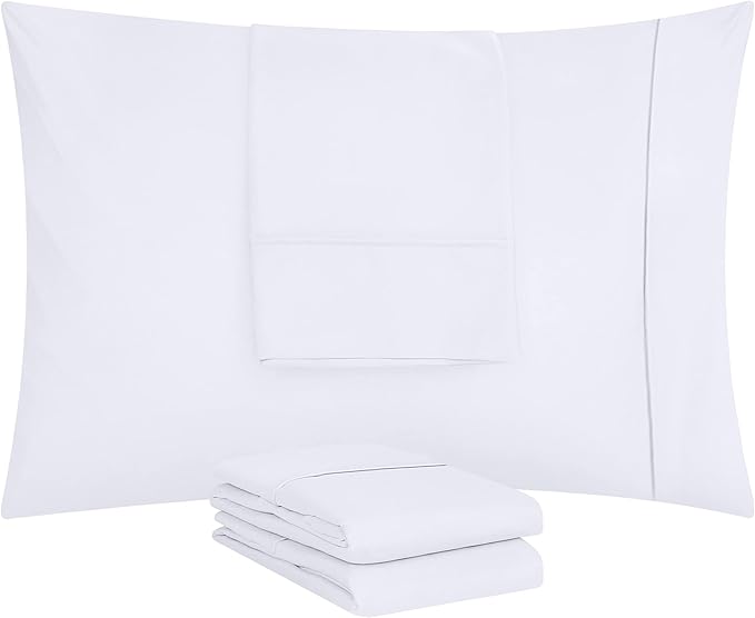 Utopia Bedding Standard Pillow Cases - 120 Pack - Envelope Closure - Soft Brushed Microfiber Fabric - Pillow Covers 20 X 26 Inches (Standard, White)