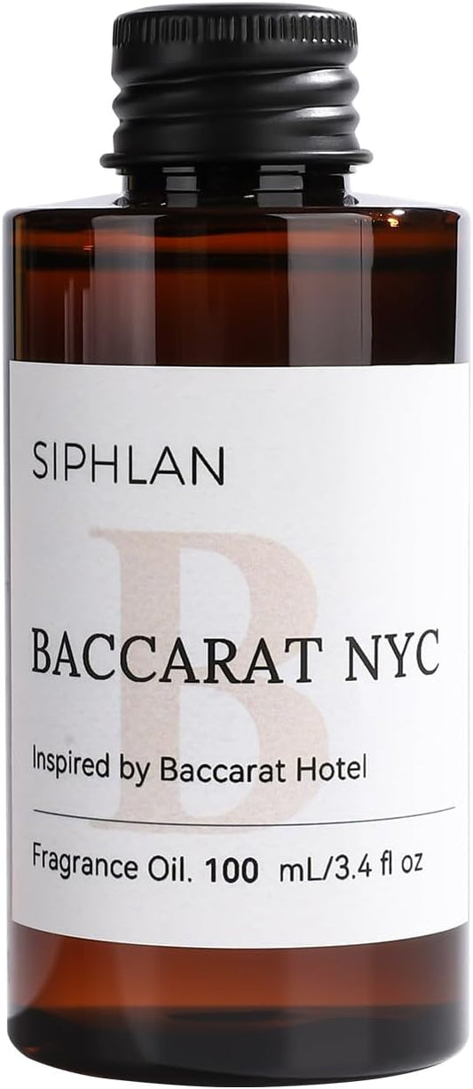 Baccarat Hotel Collection Diffuser Oil – 100mL Luxury Aromatherapy Essential Oil for Diffusers & Waterless Diffusers – Premium Fragrance for Home & Office