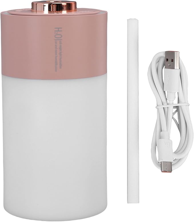 ASHATA 300ML Essential Oil Diffuser, Quiet Aromatherapy Diffuser Scent Humidifier with Ambient Light and Timer, for Room Bedrooms Office Home (Pink)