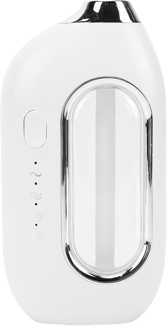ZJchao Wall Mounted Essential Oil Diffuser 3 Spray Settings Quiet Ultrasonic Aromatherapy Diffuser for Home Office Bedroom Bathroom ABS Material 500mAh Battery (White)