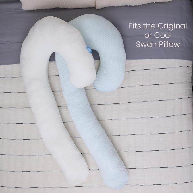 Contour Swan Pillowcase - White, 1 Pack
