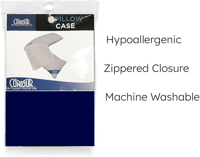 Contour Products L Pillow Case, Navy, Made Specifically for The Contour Products L-Shaped Body Pillow