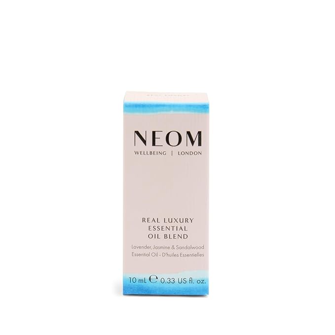 NEOM - Essential Oil Blend, 10ml | Lavender, Jasmine & Sandalwood | Aromatherapy Diffuser Oils with Calming Essential Oil Blend | 100% Natural Fragrances | Tranquil & Relax | Signature De-Stress Scent