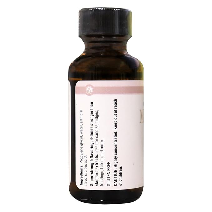 LorAnn Oils Super Strength Flavoring - Used For Candy Making, Flavoring Extracts, Baking, Hard Candy, and Flavor Oils - Bold, Natural Flavors 4X Stronger Than Extracts - Marshmallow, 1 fl oz
