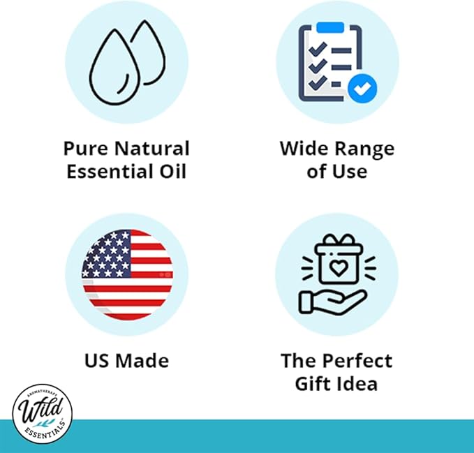 Wild Essentials Lemon 100% Pure Essential Oil 2 Pack - 10ml, Therapeutic Grade, Energizing, Uplifting, Clean