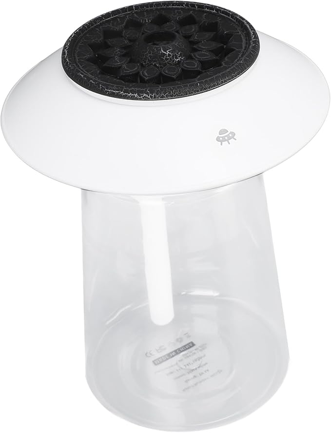 Mushroom Shape Humidifier Diffuser, 760ml Rechargeable Essential Oil Diffuser with Dual Mist Modes, Ultra Quiet Air Humidifier for Bedroom Office Home Decoration (White)