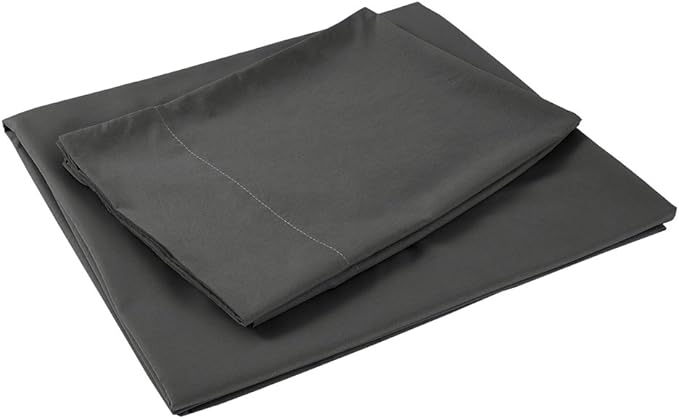 Sfoothome 4-Piece Bed Linen Set, Queen, Deep Gray, 1800 Series, Wrinkle & Fade Resistant, Deep Pocket, Luxury Brushed Microfiber Bed Sheets Set