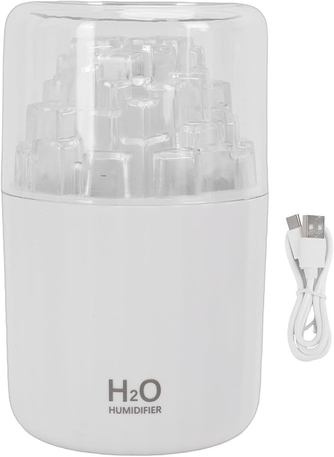 Zerodis Car Diffuser Humidifier Diffusers Essential Oil with Ambient Light Mini Portable Mist Maker with Dual Spray Modes Auto Shut Off for Car Home Office Bedroom (White)