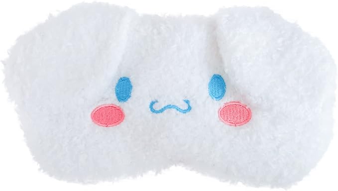Cute Animal Sleeping Mask Soft Plush Blindfold Cute Rabbit Panda Koala Eye Cover Eyeshade for Kids Teens Girls Women (Dog White)