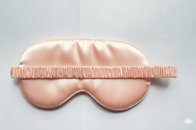 Silk Eye Mask for Sleeping - Satin Eye Cover with Silk Storage Bag Pink