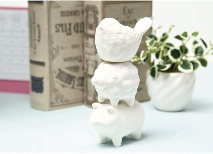 Aroma Ceramic Stone Diffuser [Made in Japan] Aromatherapy Passive Essential Oil Diffuser, Non-Electric Eco-Friendly, Unique, Cute, Animal, Design for Women, Men, and Gifts (Sheep)