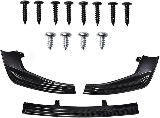 SCITOO Front Lip Spoiler Fits for 2014-2016 for Lexus IS250 IS350 F-Sport PP Glossy Carbon Look Front Bumper Lip