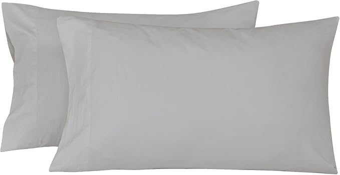 ROYALE LINENS 300 Thread Count Cotton Sateen Sheet Set - 4 Piece Queen Bed Sheets - 1 Fitted, 1 Flat & 2 Pillow Cases - Soft Cool & Crisp Sheet Set (Queen, Microchip)