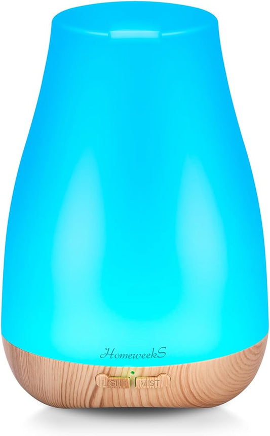 Aromatherapy Essential Oil Diffuser for Room: Air Humidifier Aroma Scent Cool Mist Diffusers Colorful Light Cute Mini Small Waterless Auto Off Ultrasonic for Home Bedroom