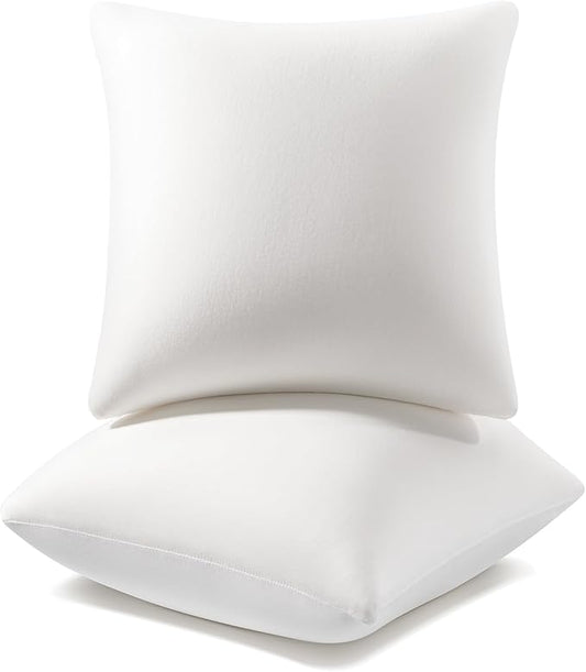 AM AEROMAX 16x16 Pillow Insert (Pack of 2) Memory Foam Throw Pillow Insert Sham Square for Decorative Cushion Bed Couch Sofa Without Deform After Longtime Use