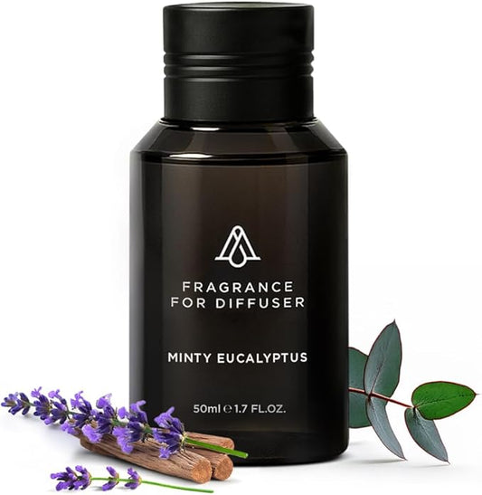 AromaPlan Hotel Scents Minty Eucalpyptus, 1.7 Fl Oz (50 ml)- Home Luxury Aroma & Hotel Fragrance Essential Oil- Hotel Essential Oil for Aromatherapy- USA Made, Bolder Aroma & Longer Lasting