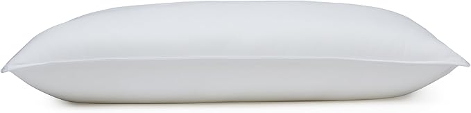 Amazon Basics Down Alternative Bed Pillows for Back and Side Sleepers, Medium Density, King Size, 36" x 20", White, 2-Pack