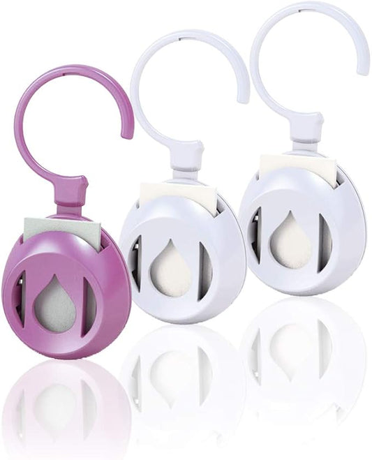 Aromapod Natural Airflow Personal Hanging Essential Oil Diffuser with 5 Unscented Refill Pads for Bedroom - Bathroom - Kitchen - Home - Office - Travel (Pack of 3)