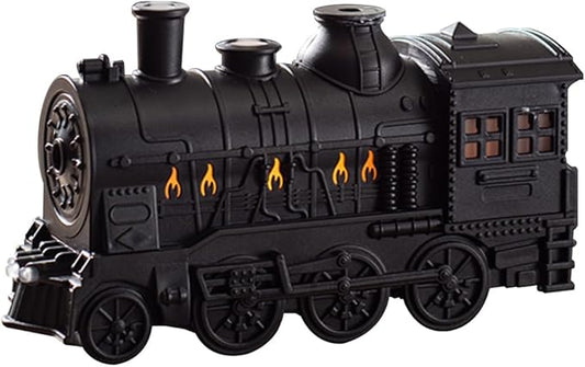300ml Steam Train Essential Oil Diffuser, Retro Cool Mist Aroma Humidifier with 2 LED Light & 2 Mist Modes Auto Shut-Off, Quiet Aromatherapy Diffuser for Home, Bedroom & Gift Ideas