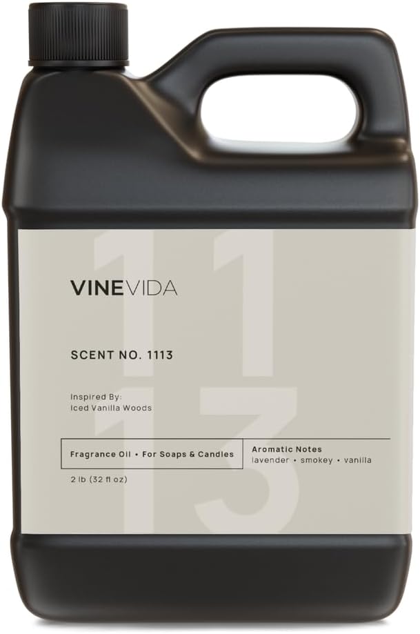 VINEVIDA [32oz] Iced Vanilla Woods Fragrance Oil for Candle Making and Soap Making - Premium Candle Scents for Soy Candles