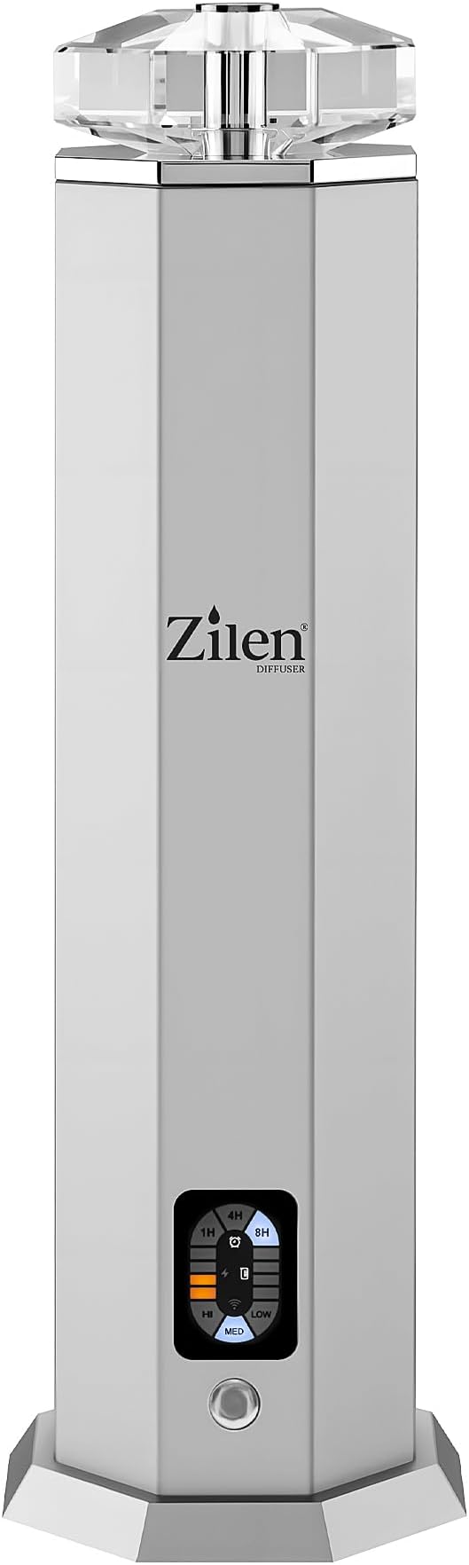 Limited Edition Design - Waterless Essential Oil Diffuser – 3600mAh Rechargeable Nebulizing Cold Air Scent Machine, Portable Luxury Crystal & Steel Design, Covers Up to 1,000 Sq Ft for Large Rooms