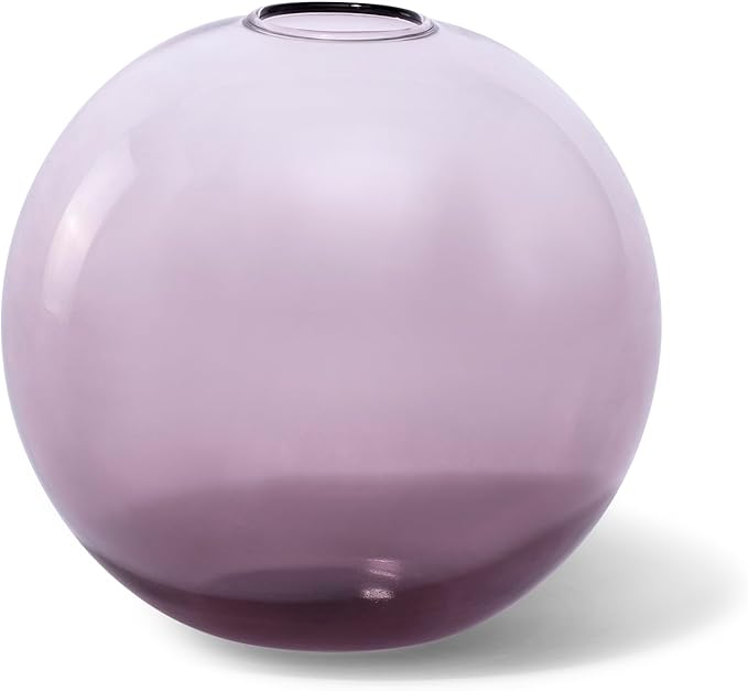 Skeem Amethyst Orb Diffuser Vessel | Handblown Amethyst Ombré Glass | Flameless Home Fragrance | Elegant Home Décor | Perfect for Living Room, Bedroom, Office