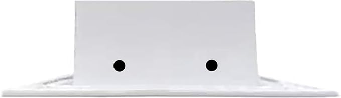 BUILDMART - 8x4 White Modern AC Vent Cover - Decorative Air Vent - Standard Linear Slot Diffuser - Register Grille for Ceiling, Walls & Floors - Texas Buildmart