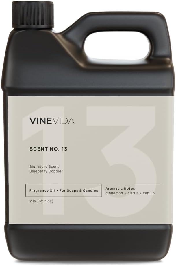 VINEVIDA [32oz] Blueberry Cobbler Fragrance Oil for Candle Making - Made in USA Scents for Soap Making - Natural Candle Fragrance Oil