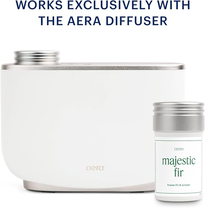 Aera Majestic Fir – Smart Home Scent Refill – Fresh Evergreen and Cedarwood Fragrance – Lasts Up to 3 Months – Works with The Aera Diffuser