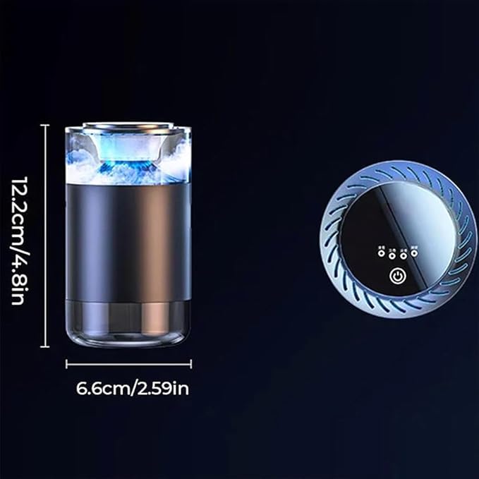 Spray Car Viewing Aromatherapy Diffuser, Long-Lasting Car Air Freshener Diffuser, Auto On/Off Intelligent Diffuser for Car, with 4 Adjustable Lights 3 Mist Level for Home Car (Secret Forest)