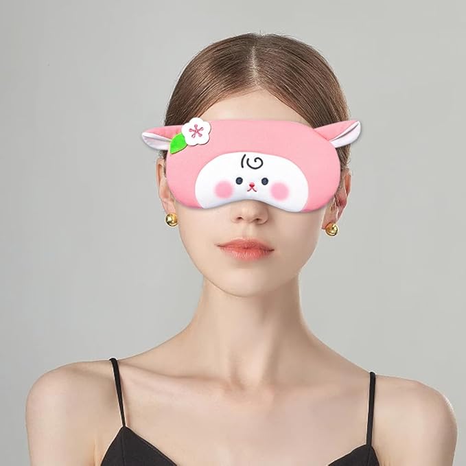 PERFECTSIGHT Cute Sleep Eye Masks (Pink Sheep)